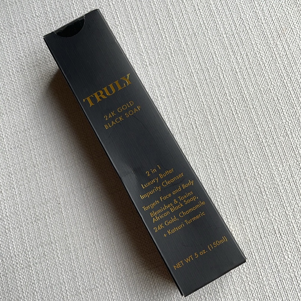 Truly 24k Gold Black Soap Impurity Cleanser 5 fl oz